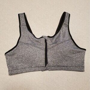 Black and Gray Sports Bra
